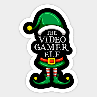 The Video Gamer Elf Matching Family Christmas Pajama Sticker